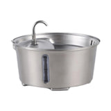 Maxbell Cat Water Fountain Stainless Steel 2.6L Water Bowl Drinking Fountain for Pet
