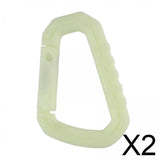 Maxbell 2xGlow in The Dark Carabiner Hook Key Chain Scuba Diving Diving Carabiner Clip