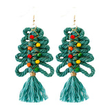 Christmas Earrings Exaggerated Temperament Earrings Jewelry for Holiday Gift Style B