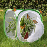 Maxbell Pop Up Butterfly Habitat Terrarium Insect Cage Mesh 30x30x30cm White