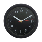 Maxbell Wall Clock Round Simple Waterproof Home Decor 6'' for Office Bedroom Kitchen Black