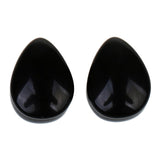 Maxbell Pair Ear Plug Ear Gauge Double Flared Body Jewelry 8mm Obsidian - Aladdin Shoppers