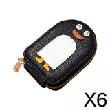 Maxbell 6xCredit Card Holder Purse Change Pouch for Dating Travel Valentines Day Gifts Black