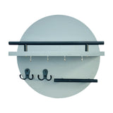 Maxbell Wall Storage Rack Round Key Holder Wall Mounted for Bedroom Dorm Living Room Style G
