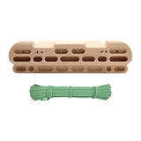 Climbing Hangboard with Hanging Rope Portable Pull up Hand Grip Strengthener