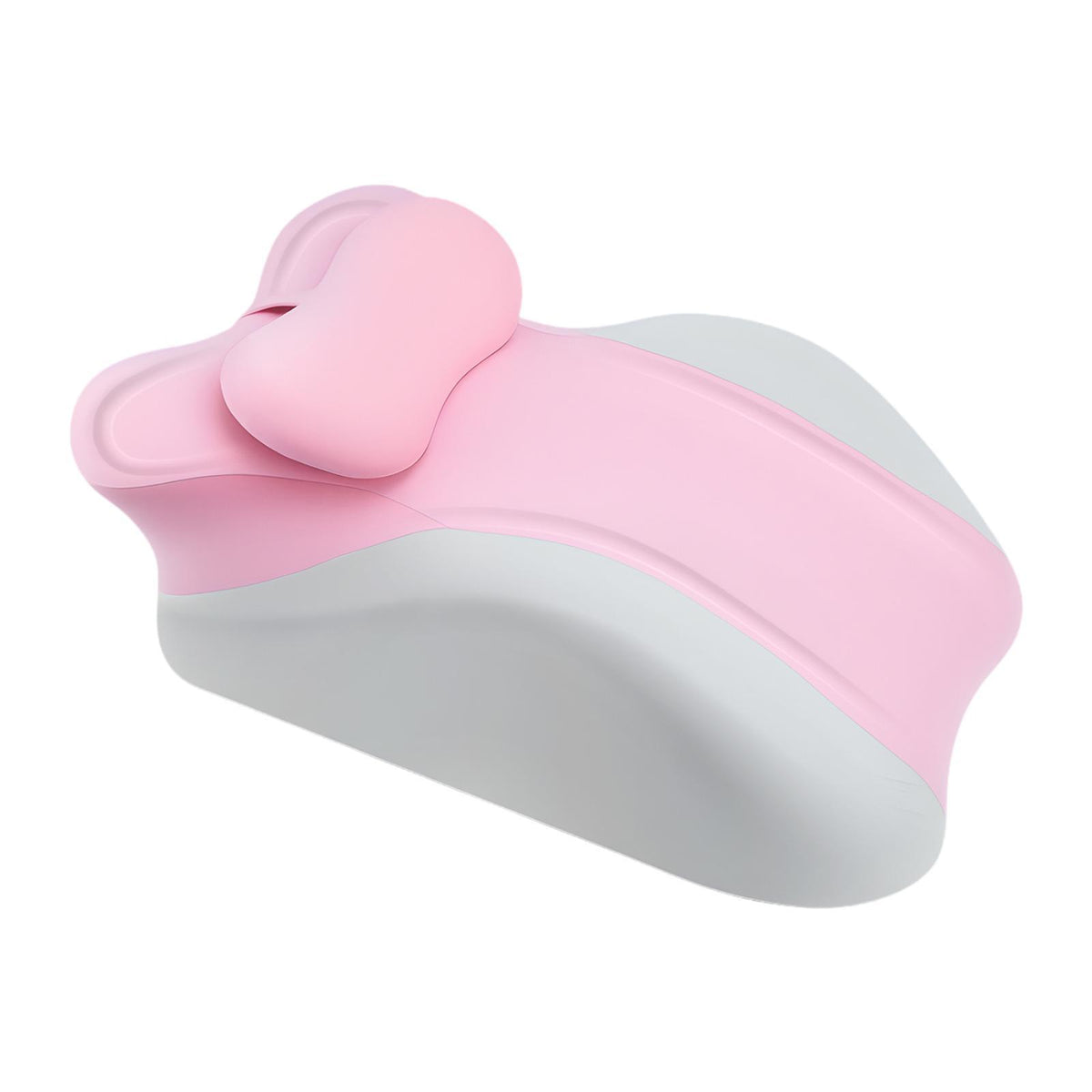 Maxbell Memory Cotton Bed Wedge Pillow Simple for Side Sleeping Watching Movies Pink