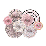 Maxbell 2 Set Mini Paper Fans Birthday Baby Shower Wedding Party Hanging Decoration