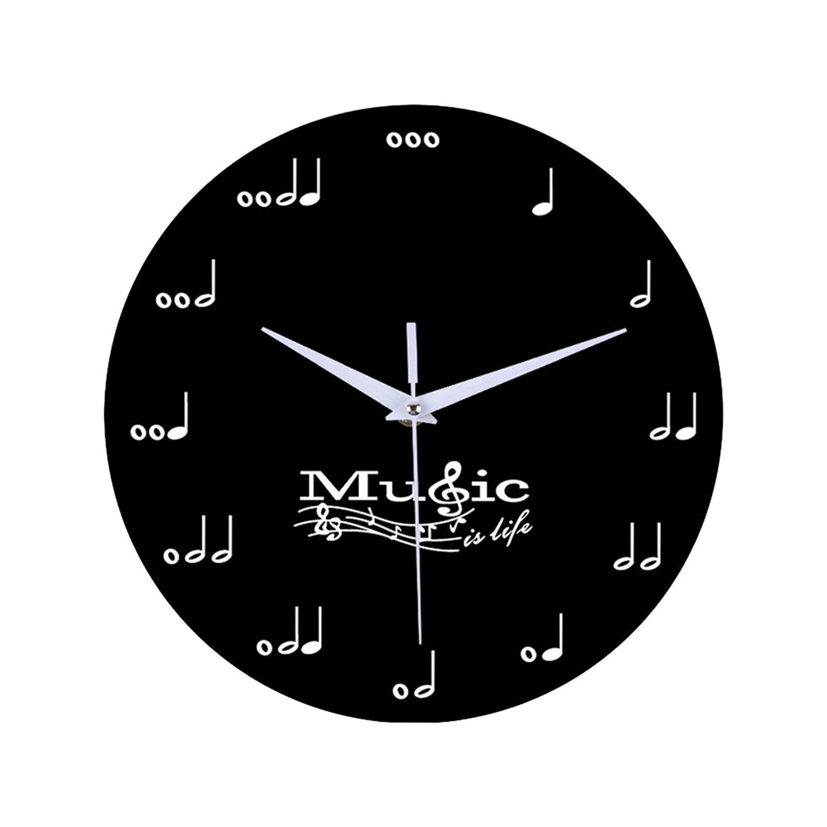 Wall Clock Circular Silent Modern Musical Clocks for Office Gift Home