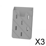 Maxbell 3xPhone Card Holder Silicone Phone Pouch for Drivers ID Card All Mobile Phones Gray