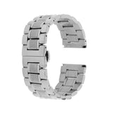 Maxbell Men's Stainless Steel Watch Band Strap Bracelet Double Clasp Silver 23mm - Aladdin Shoppers