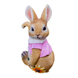 Maxbell 4x Exquisite Rabbit Ornaments Garden Statue Figurines for Outdoor Indoor