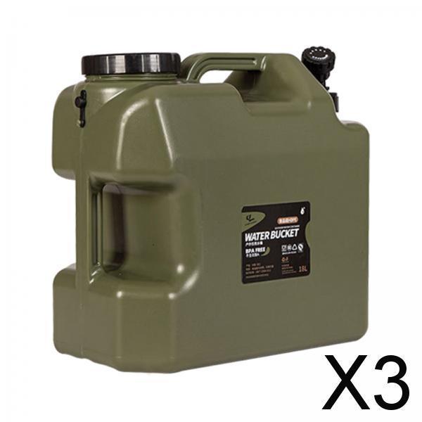 3xLarge Drinking Water Storage Container Carrier Jugs for Camping Backpacking