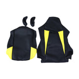 Maxbell Computer Office Chair Slipcovers Breathable Swivel Chair Gaming Chair Covers Black Yellow