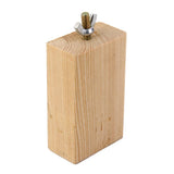 Maxbell Maxbell 8cm Square Wooden Perch Stand Platform for Pet Bird Cage Squirrel Parrot