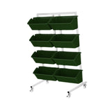 Maxbell Vertical Garden Planter Practical Raised Planter Box for Balcony Home Corner Deep Green