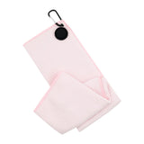 Golf Towel Gifts for Men Women Comfortable with Clip Golf Ball Cleaner Towel Pink