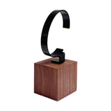 Maxbell Watch Display Stand Practical Versatile C Shape Show Rack for Store Showcase Brown Black