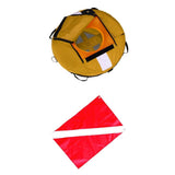 Maxbell Yellow Freediving Buoy with Diver Flag for Diving, Spearfishing, Snorkeling