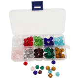 Maxbell Maxbell 150pcs Mixed Colors 10mm Crystal Glass Rondelle Faceted Loose Spacer Beads