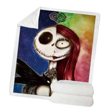 Maxbell Soft Comfortable Digital Printing Flannel Blanket Sofa Throw  Skeleton Clown