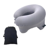Maxbell Automatic Inflatable Pillow Office Napping Pillow for Airplane Office Hiking gray