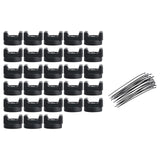 Maxbell Mount Nylon Cable Ties Self Locking Sturdy Tie Wraps for Office Home Machine 28pcs