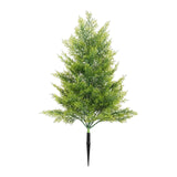 Maxbell 20inch Xmas Artificial Pine Tree with Spike for Outdoor Accessories Lifelike Yellow Green
