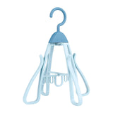 Maxbell Shoe Hanging Hook Balcony Bathroom Home Rotating Space Saving Shoe Organizer blue
