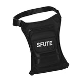 Maxbell Thigh Drop Leg Bag Fashion and Stylish Detachable Leg Straps Purse Hip Pouch Black