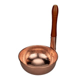 Maxbell Copper Noodle Pot Portable Sturdy Saucepan for Family Gathering Camping Home A
