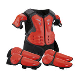 Maxbell Generic Dirt Bike Gear Kids Motorcycle Armor Suit for Riding Skateboard Red