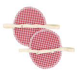 Maxbell Maxbell 1 Pair Washable Underarm Armpit Sweat Absorbing Pad Shields Red Grid