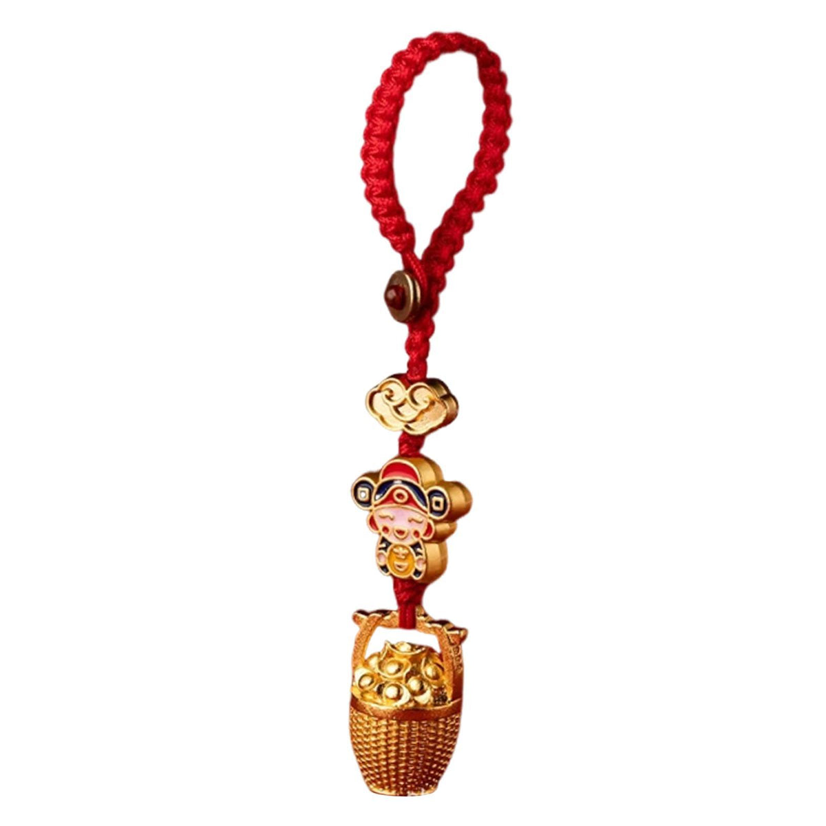 Maxbell Fortunate God Keychain Portable Hanging Ornament for Handbag Backpack Wallet