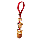 Maxbell Fortunate God Keychain Portable Hanging Ornament for Handbag Backpack Wallet