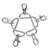 Maxbell 50pcs 1'' Swivel Trigger Snap Hooks Silver Lobster Snap Clasp Clips