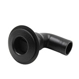 Maxbell Maxbell 1'' Black Polypropylene Thru Hull Fitting Hose 90 Degree For Marine Boat