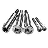 Maxbell 2Pcs Wire Twisting Tool Power Tool Accessories Steel 4 Square and 2.5 Square