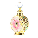 Maxbell Maxbell Vintage Antique Empty Refillable Perfume Essential Oil Bottle Container Pink Gold