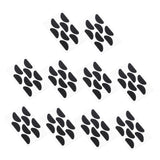 40 Pairs Eyeglass Nose Pads Non Slip for Sunglasses Heightening Soft Cushion D Shaped Black