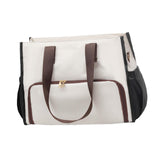 Lunch Box Bag Food Storage Leakproof Women's Handbag for Outdoor Work Picnic Black White Brown