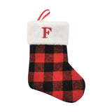 Christmas Stockings Portable Xmas Fireplace Socks for Holiday Home Fireplace Letter F