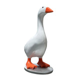 Maxbell Magnetic Goose Key Holder Cute Decorative Goose Statue for Key Storage Table with Base