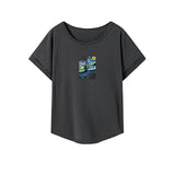 Maxbell Maxbell Womens T Shirt Summer Soft Short Sleeve Top for Traveling Street Backpacking M