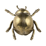Maxbell Beetle Figurine Micro Landscape Copper Sculpture for Office Bedroom Bookcase