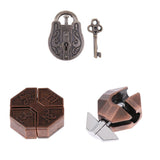 Maxbell 3pcs Chinese Lock Puzzle Metal Brain Teaser IQ Test Toys for Adults Children