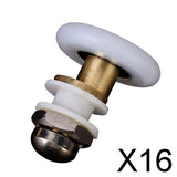 Maxbell 16xShower Door Roller Runner Wheel 27mm Wheel Diameter