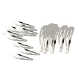 Maxbell 20pcs Sliver Metal Hairpins Hair Clips Snap Barrette Water Drop Design