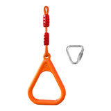 Maxbell Gymnastics Rings for Kids Fitness Trapeze for Playground Accessories Workout Orange