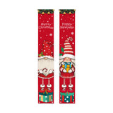 Maxbell 2Pcs Christmas Door Banners Veranda Hanging Porch Signs for Garden Yard Home