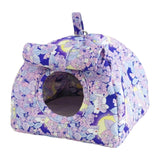 Maxbell Hanging Hammock Hideaway Cave Bed Tent for Parrot Parakeet Lovebirds Violet